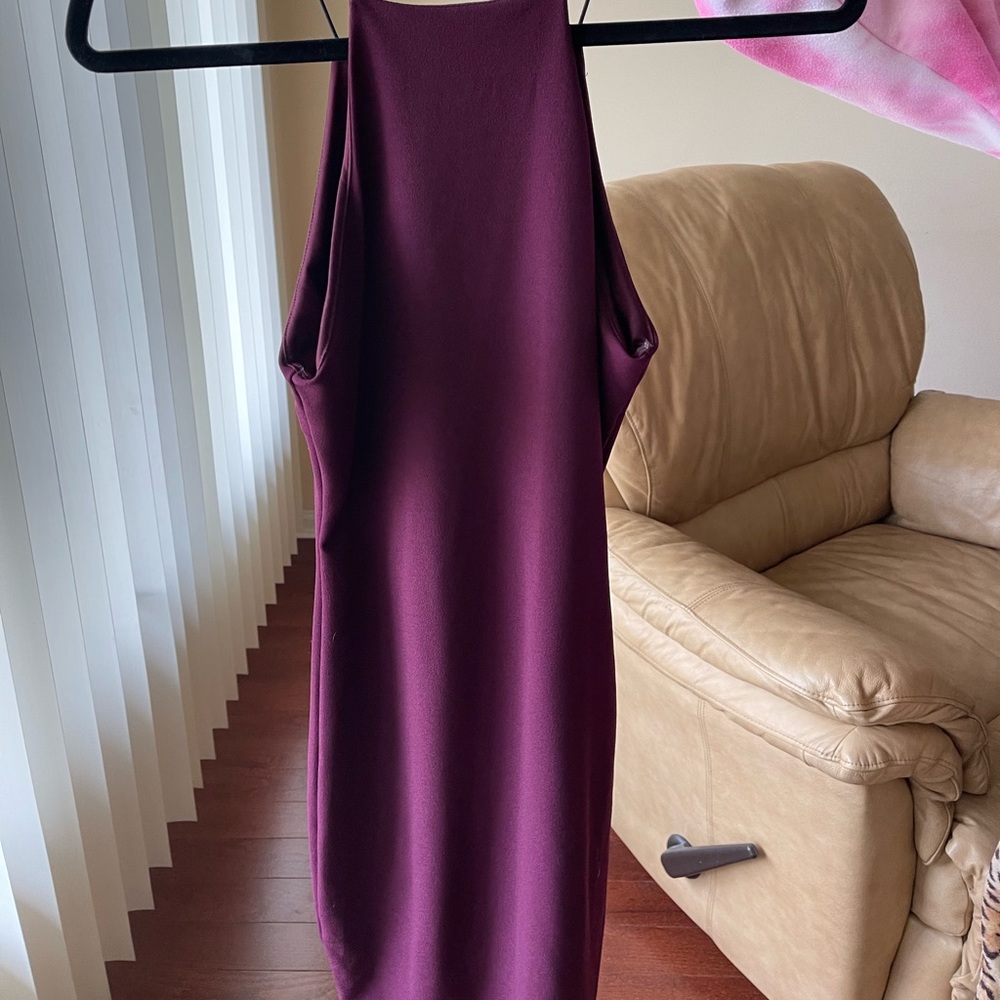 Burgundy dress
